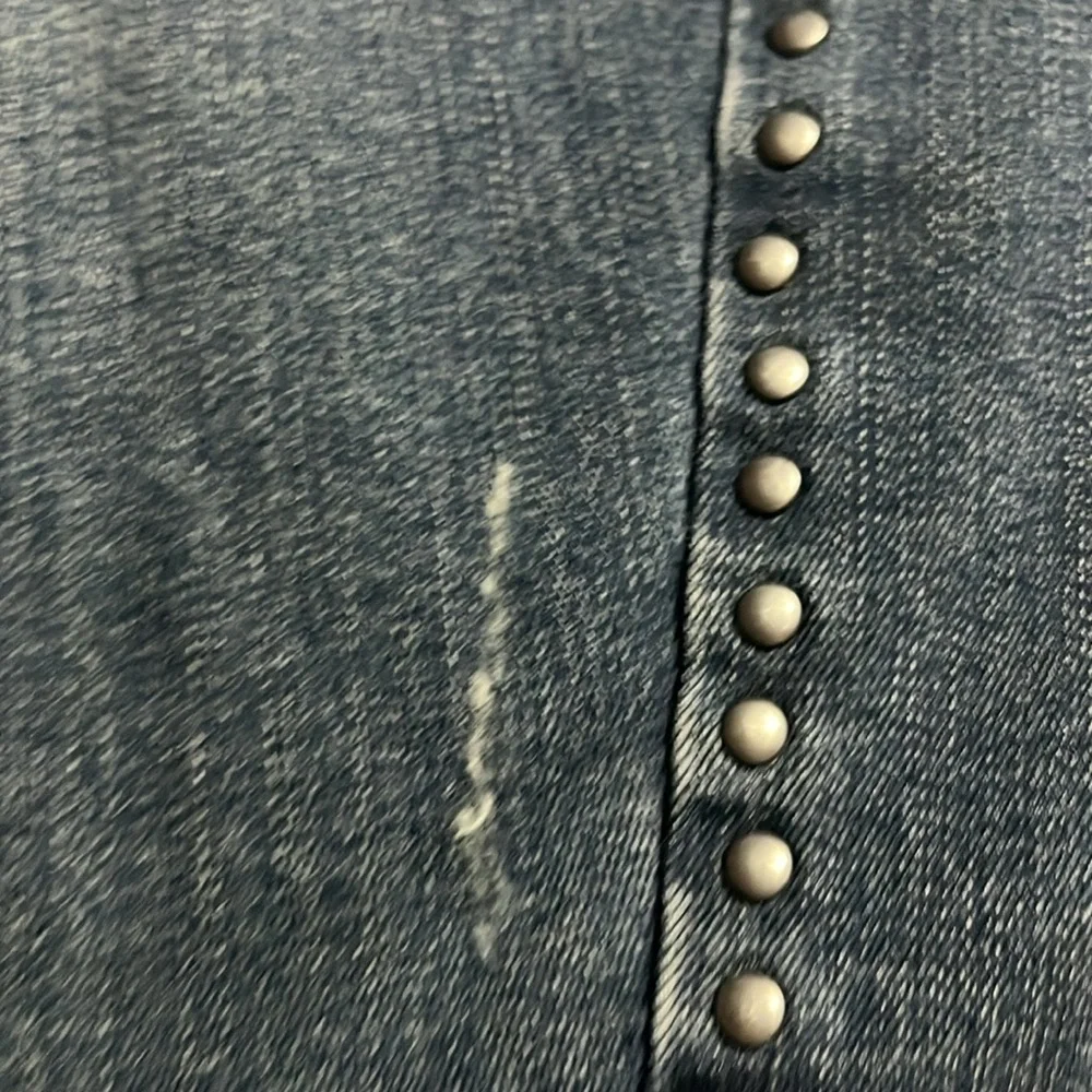 Harley-Davidson Distressed Denim Slkirt - Picture 4 of 12